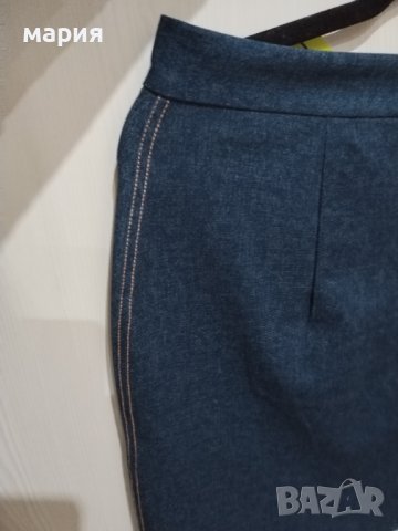 Нова памучна пола имитираща дънкова, снимка 7 - Поли - 40611120