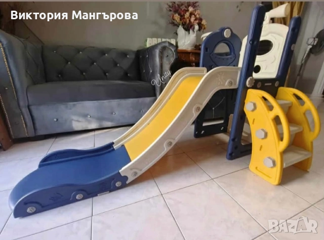 Детска пързалка за дома и градината - здрава конструкция, UV защита и бърз монтаж, снимка 2 - Играчки за стая - 54315603