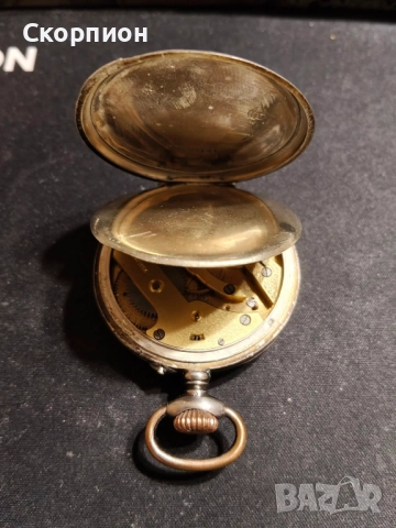 Швейцарски СРЕБЪРЕН джобен часовник - WALDO - 1901г.  - 10 РУБИНА - ПРОМОЦИЯ, снимка 13 - Джобни - 46785195