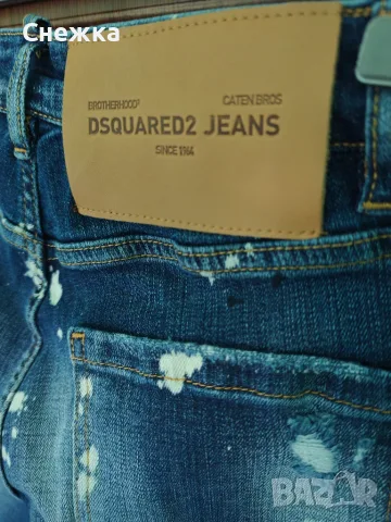 Дънки Dsquared2 сини, снимка 4 - Дънки - 55986583