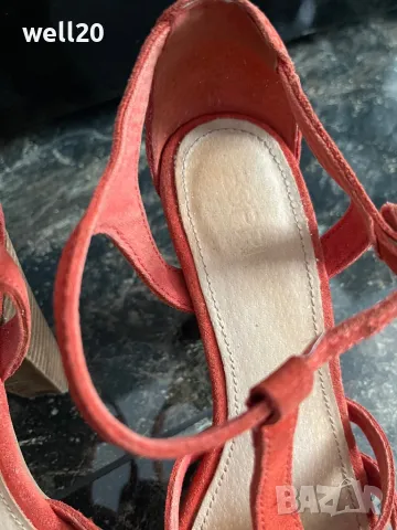 Сандали естествен велур ESPRIT , снимка 5 - Сандали - 48639130