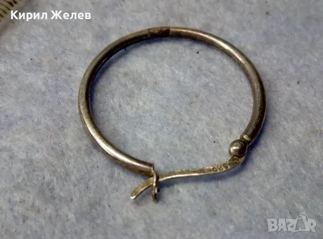 ВИНТИДЖ АРТ МОДЕЛ СРЕБЪРНА ОБЕЦА СРЕБРО 925 ИЗЯЩНА РЪЧНА ИЗРАБОТКА 49859, снимка 4 - Обеци - 49757725