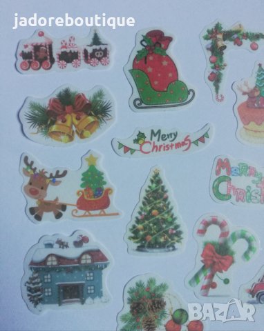 Скрапбук стикери за декорация планер Коледа 1 - 20 бр /комплект , снимка 2 - Други - 38216979