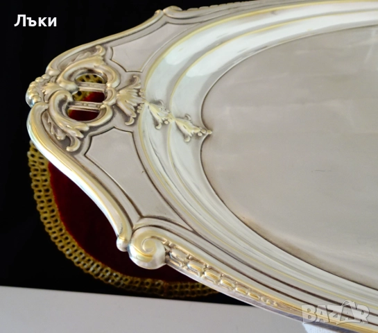 Посребрена лопатка за трохи Derby Silver Co. , снимка 10 - Антикварни и старинни предмети - 52012905