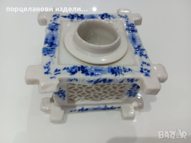 Порцеланов стар свещник , снимка 7 - Декорация за дома - 52678319