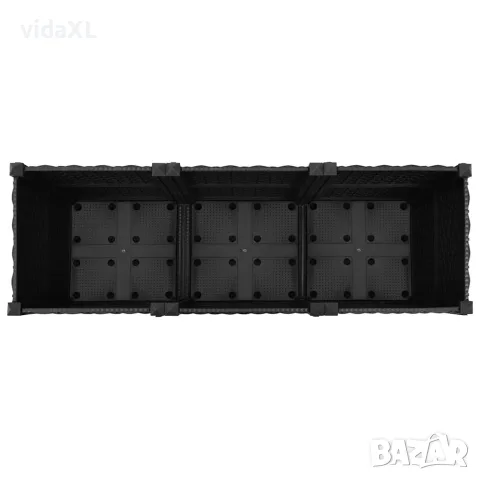 vidaXL Повдигната леха, 120x40x38 см, полипропилен, снимка 5 - Саксии и кашпи - 56146610