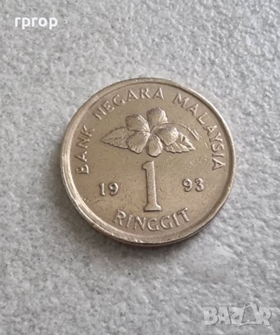 Малайзия. 1 рингит. 1993 година., снимка 4 - Нумизматика и бонистика - 42305260