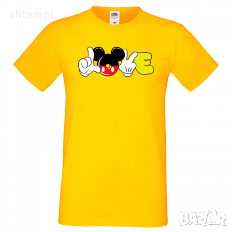 Мъжка тениска Mickey Love Подарък,Изненада,Рожден ден, снимка 10 - Тениски - 36576154