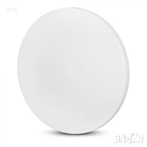 LED плафон кръгъл/блестящ 12W 3в1 VT-8412 V-TAC бял, снимка 1