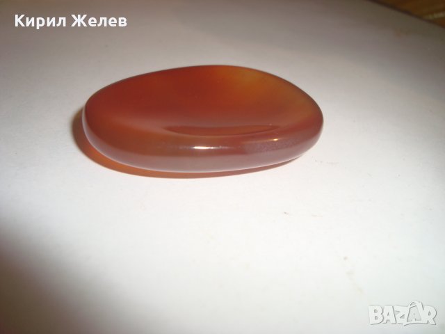 ОГРОМЕН ЮВЕЛИРНО МАЙСТОРСКИ ПОЛИРАН и ШЛИФОВАН НАТУРАЛЕН СКЪПОЦЕНЕН КАМЪК КАРНЕОЛ 3759, снимка 3 - Други - 30550449