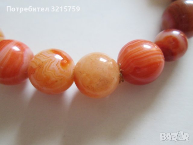 Гривни-аметист,карнеол,кехлибар -5 броя, снимка 6 - Гривни - 37920346