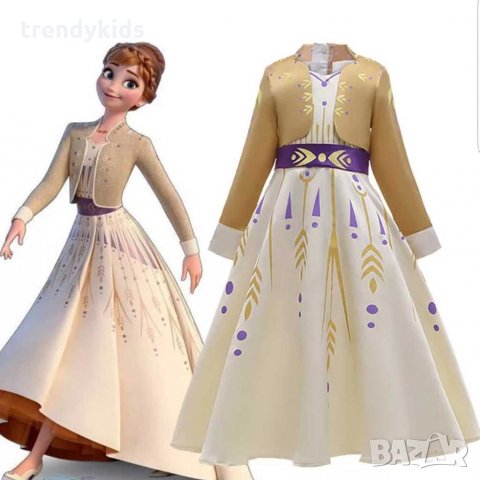 НОВО!!! Парти рокля на  Ана от FROZEN 2, снимка 2 - Детски рокли и поли - 30750982