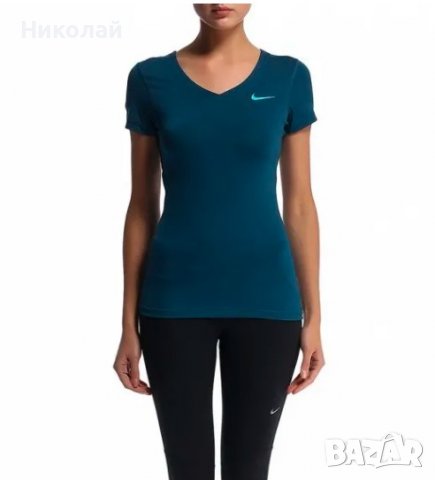 NIKE PRO SS V-NECK, снимка 7 - Тениски - 37353862