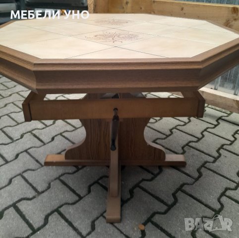 Масивна маса с повдигащ механизъм, снимка 2 - Маси - 42642598