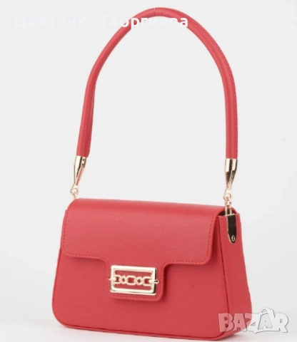 Малка дамска кожена чанта с тик-так закопчаване, снимка 9 - Чанти - 54007999