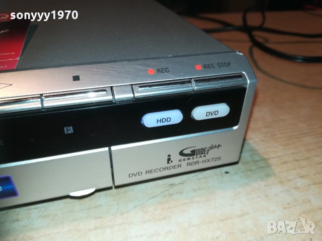 SONY RDR-HX725 HDD/DVD 160GB RECORDER 1111201859, снимка 11 - Плейъри, домашно кино, прожектори - 30755134