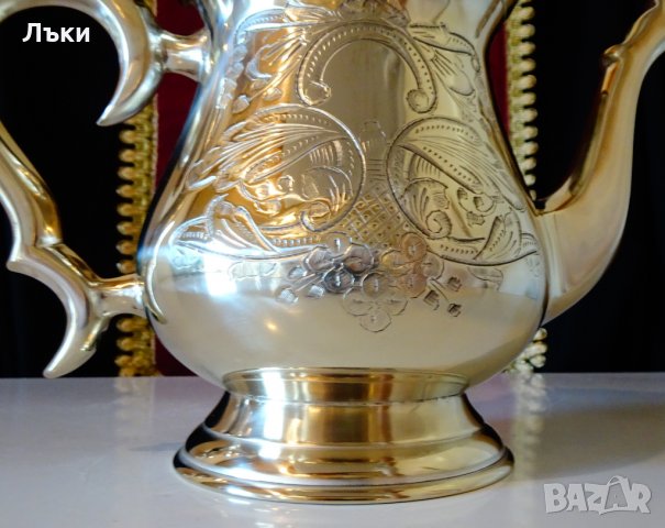 Английски чайник,кана,никелово сребро,маркировка. , снимка 4 - Антикварни и старинни предмети - 30702242