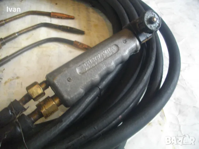 КРАКРА Българска ОКСИЖЕННА ГОРЕЛКА ЗА ГАЗО-ПЛАМЪЧНО РЯЗАНЕ ЗАВАРЯВАНЕ с 10 метра български маркучи , снимка 6 - Други инструменти - 47547835