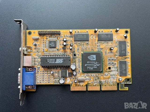 Ретро видеокарта NVIDIA GeForce 2 MX 32MB (AGP) – TV-Out / VGA