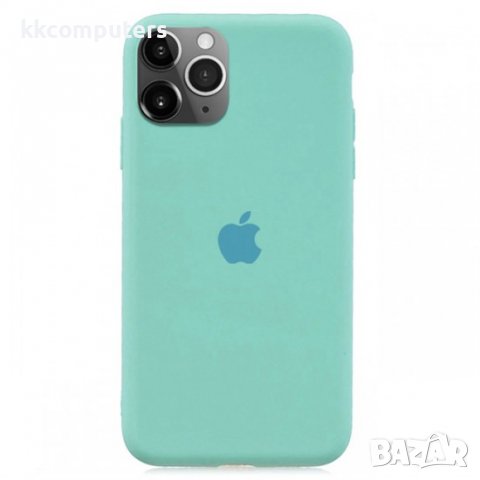 Силиконов кейс Silicone Case 2 за Apple, За iPhone 11 Pro Max (6.5), Ментов, снимка 2 - Калъфи, кейсове - 37818876