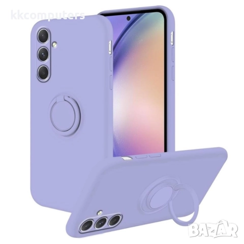 Силиконов кейс bSmart Finger Grip и Протектор За Samsung Galaxy A36, снимка 3 - Калъфи, кейсове - 51507217