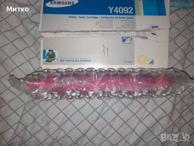 Чисто нова тонер касета за цветен лазарен принтер модел Y4092S марка SAMSUNG, снимка 5 - Консумативи за принтери - 39097775