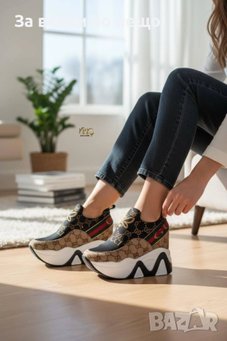 Gucci Дамски Маратонки На Платформа👟Дамски Спортни Обувки Гучи - Налични Различни Цветове Код SK311, снимка 6 - Маратонки - 52598581