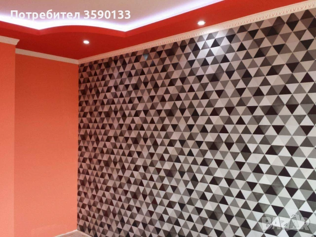 Професионално боядисване и отсичане ,шпакловане,декоративни мазилки и лепене на всакакъв вид тапети, снимка 15 - Бояджийски услуги - 50660214