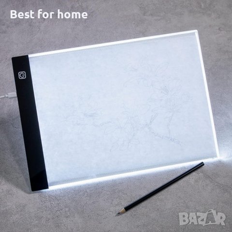 Coolzon LED светлинна дъска за копиране, A4 Осветителна кутия за очертаване, снимка 8 - Други - 42822431