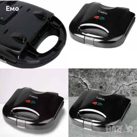 Грил преса - LEXICAL LSM-2513,750W - Незалепващи плочи - Гаранция 24 месеца 