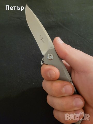 Two Sun флипер с титан и стомана D2 , снимка 6 - Ножове - 38991560