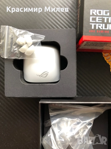 Безжични слушалки ASUS - ROG Cetra True Wireless, ANC, бели, снимка 5 - Слушалки и портативни колонки - 52742398
