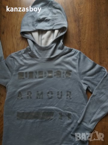 Under Armour Women's Gray Foil Fleece Sweater Hoodie - страхотно дамско горнище , снимка 3 - Спортни екипи - 40855249