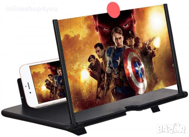 Увеличителен 3D TV екран-лупа за телефон и таблет 12 инча, снимка 7 - Селфи стикове, аксесоари - 34364898
