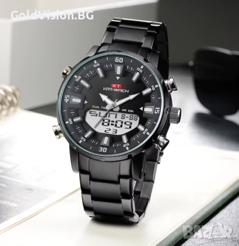 Мъжки часовник – KAT-WACH – 1815 + ПОДАРЪК, снимка 4 - Мъжки - 53206582