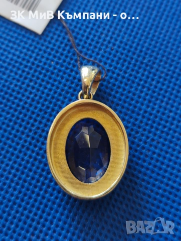 Златна висулка с камък 9.44гр 14к 60евро за гр, снимка 5 - Колиета, медальони, синджири - 54225924