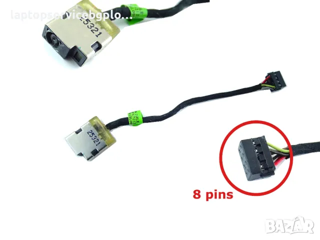 HP Pavilion 350 G1 350 G2 355 G1 355 G2 Захранваща букса DC IN POWER JACK 752123-YD1 752123-TD1 7580, снимка 1