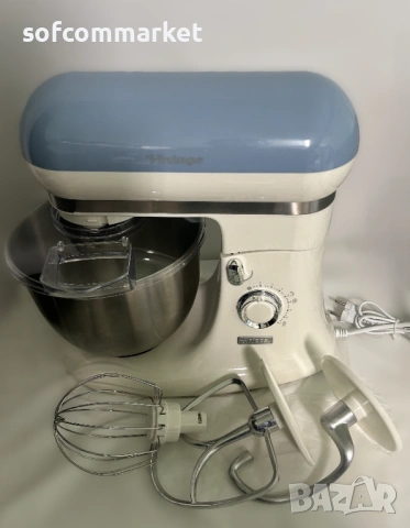 Планетарен миксер Ariete Vintage 1588 (2400W) – НОВ, с гаранция!, снимка 2 - Миксери - 54217852