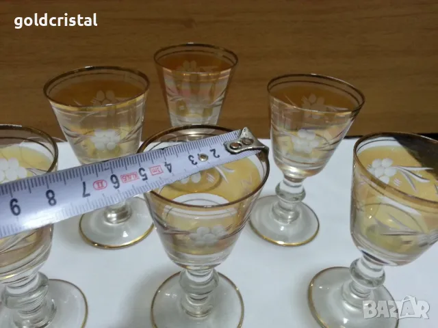 стари стъклени чаши , снимка 4 - Антикварни и старинни предмети - 48855630