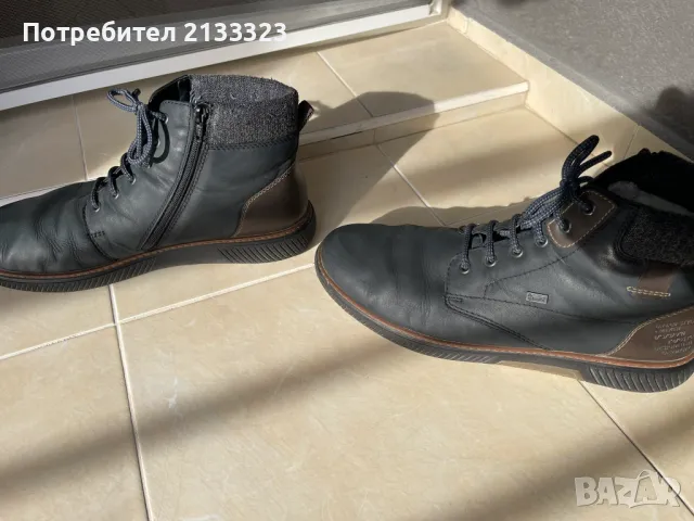 Зимни обувки Rieker Тъмносин 45 номер, снимка 4 - Мъжки боти - 48893057