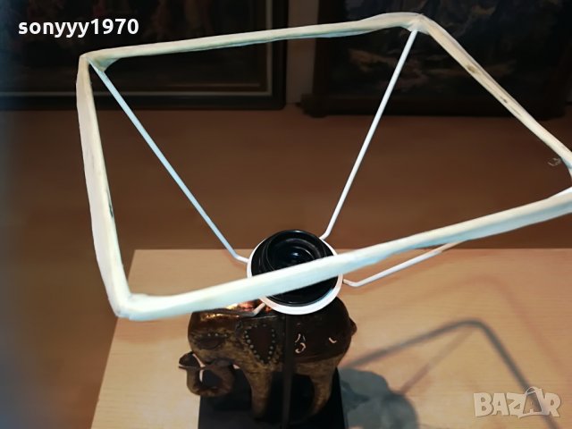 метален слон-лампа-50см-внос франция, снимка 11 - Колекции - 29563049