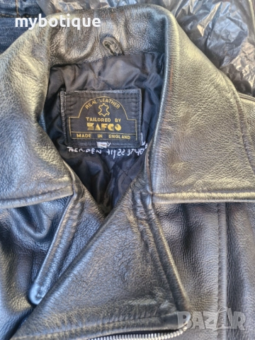 Мото рокерско яке естествена кожа Made in England, снимка 2 - Аксесоари и консумативи - 52961317