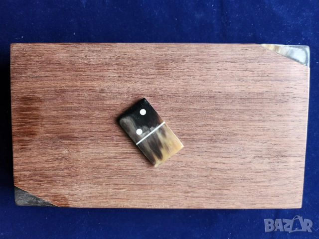 Домино - от Франция, 19 век, пълен к-т 28 плочки, слонова кост и домино от Мадагаскар - розово дърво, снимка 11 - Антикварни и старинни предмети - 22771474