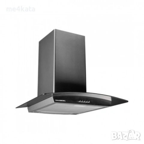 Аспиратор от неръждаема стомана Hausberg HB-1265IN 60см | 650 m³/h | Стъклен дизайн | 3 скорости, снимка 2 - Друга електроника - 54211311