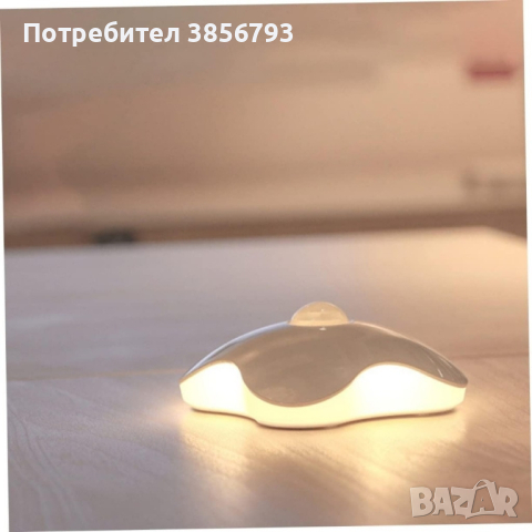 LED сензорна нощна лампа за стая, гардероб, шкаф на батерии