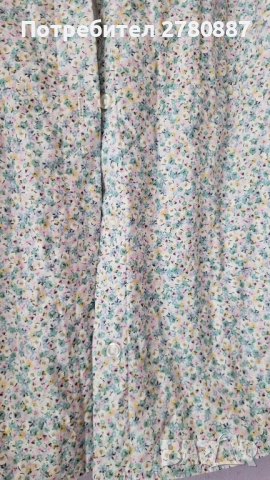 H&M пролетна дамска връхна дреха тип риза с яка, цветен мотив М, снимка 4 - Якета - 54027353