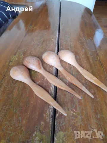 Стари Руски дървени лъжици #5, снимка 4 - Други ценни предмети - 49729837
