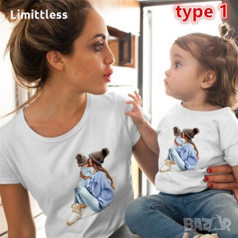 Комплект тениски за цялото семейство мама тате бебе, снимка 4 - Детски комплекти - 29251173