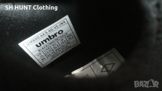 UMBRO Football Boots Kids Размер EUR 31,5 детски бутонки с лепка 5-14-S, снимка 18 - Футбол - 52250489