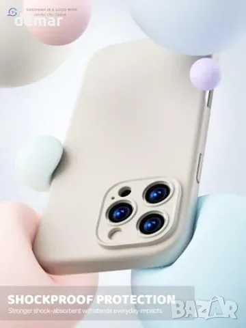 GOODVISH силиконов кейс за iPhone 16 Pro Max + 2 протектора, снимка 5 - Калъфи, кейсове - 55871265